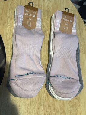 2x Stance Men's Casual Cotton Blend Quarter Height Socks 3-Pack Size L